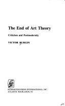 Book cover for End of Art Theory