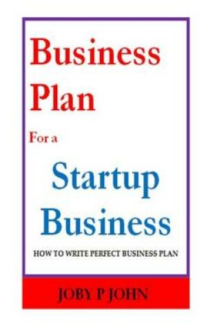 Cover of Business Plan for a Startup Business