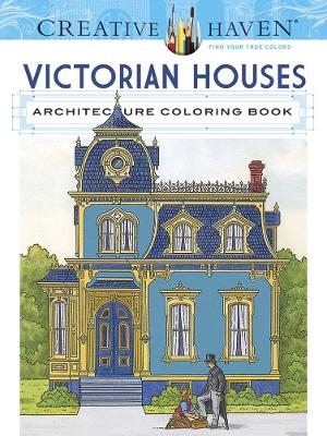 Book cover for Creative Haven Victorian Houses Architecture Coloring Book