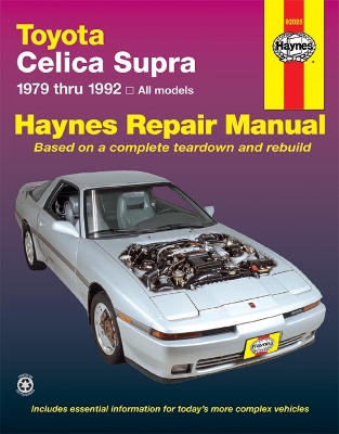 Book cover for Toyota Celica Supra 1979-1992) Haynes Repair Manual (USA)