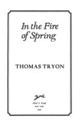 Cover of In the Fire of Spring