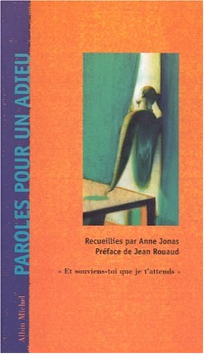 Book cover for Paroles Pour Un Adieu