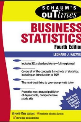 Cover of Schaum's Outline of Business Statistics