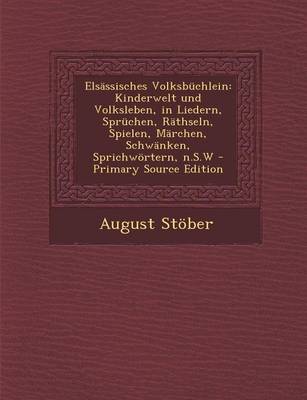 Book cover for Elsassisches Volksbuchlein