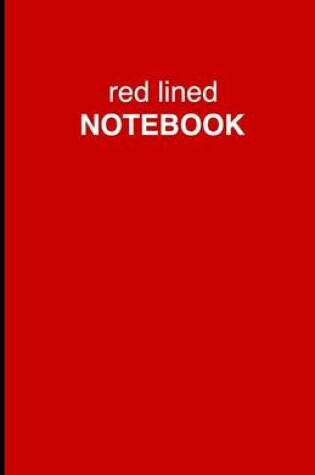 Cover of Red Lined Notebook