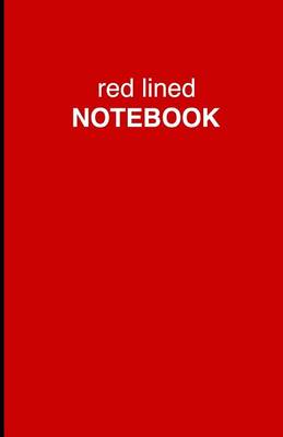 Book cover for Red Lined Notebook