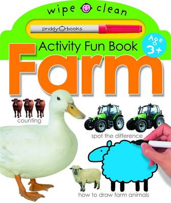 Book cover for Wipe Clean Activity Fun Book - Farm