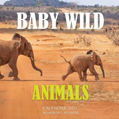 Book cover for Baby Wild Animals Calendar 2021