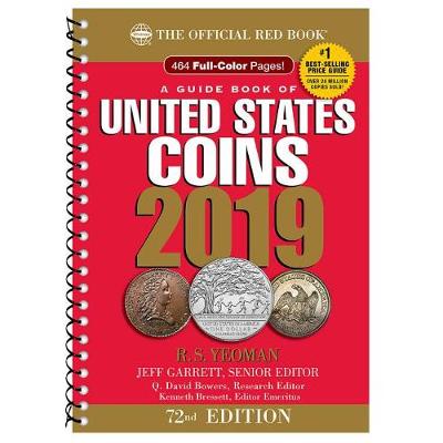 Book cover for 2019 Official Red Book of United States Coins - Spiral Bound