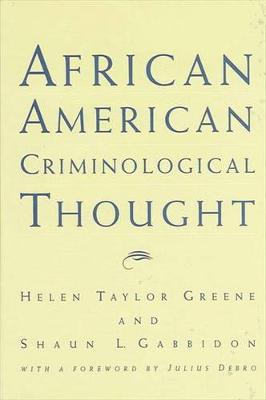 Book cover for African American Criminological Thought