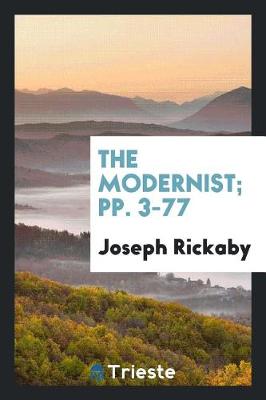 Book cover for The Modernist; Pp. 3-77