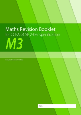Book cover for Maths Revision Booklet M3 for CCEA GCSE 2-tier Specification