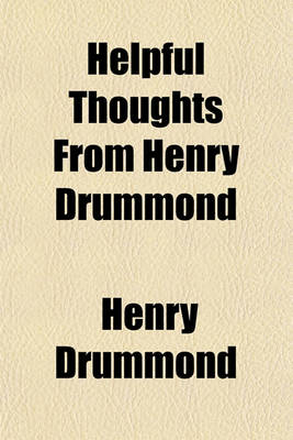 Book cover for Helpful Thoughts from Henry Drummond