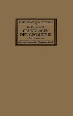 Book cover for Grundlagen Der Geometrie