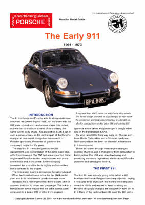 Book cover for Porsche Early 911 Buyers' Guide