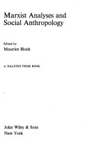 Book cover for Bloch: *Marxist Analyses* and Social Ant