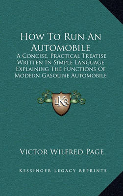 Book cover for How to Run an Automobile