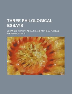 Book cover for Three Philological Essays