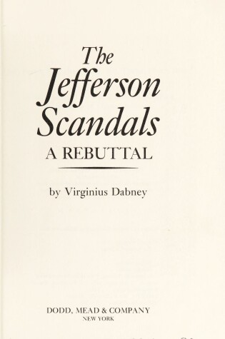 Cover of The Jefferson Scandals