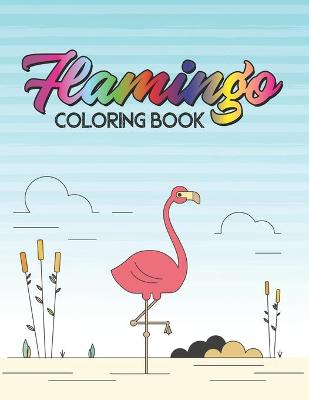 Book cover for Flamingo Coloring Book