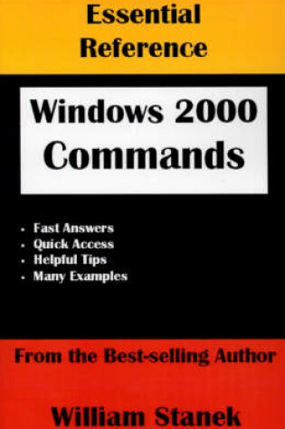 Cover of Essential Reference Windows 2000 Commands
