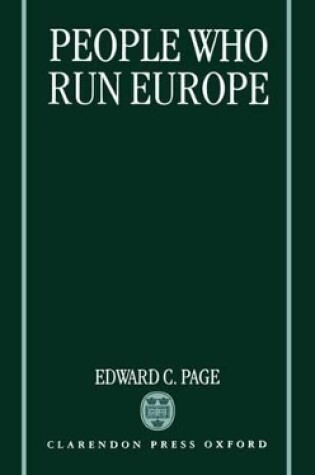 Cover of People Who Run Europe