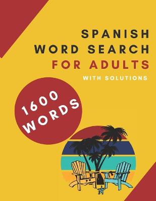 Book cover for Spanish Word Search for Adults