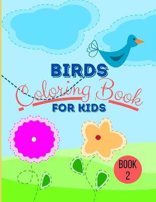 Book cover for Birds coloring book for kids