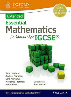 Book cover for Essential Mathematics for Cambridge IGCSE Extended