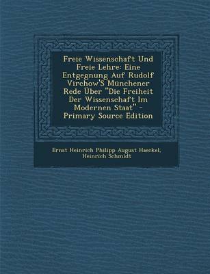 Book cover for Freie Wissenschaft Und Freie Lehre