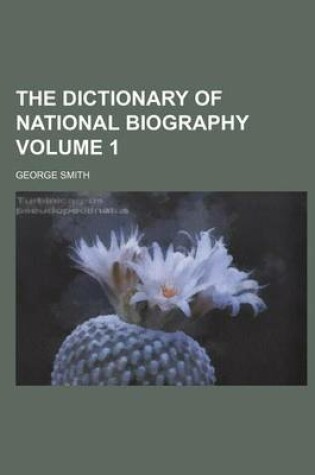 Cover of The Dictionary of National Biography Volume 1