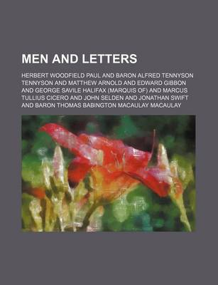 Book cover for Men and Letters