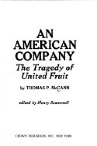 Cover of American Comp Tragedy of Unite