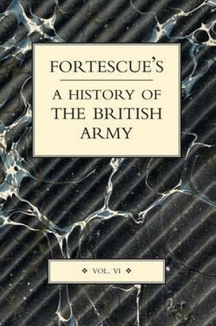 Cover of Fortescue's History of the British Army
