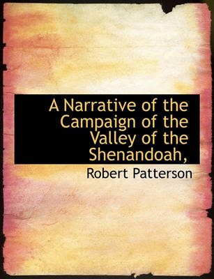 Book cover for A Narrative of the Campaign of the Valley of the Shenandoah,