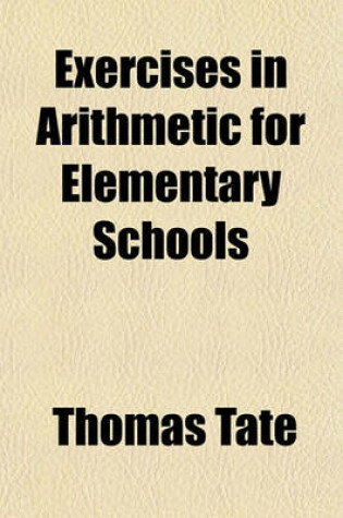 Cover of Exercises in Arithmetic for Elementary Schools