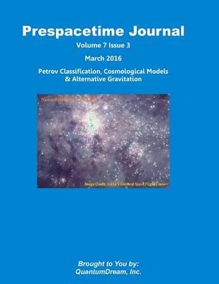 Cover of Prespacetime Journal Volume 7 Issue 3