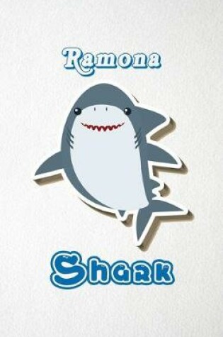 Cover of Ramona Shark A5 Lined Notebook 110 Pages