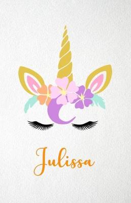 Book cover for Julissa A5 Lined Notebook 110 Pages