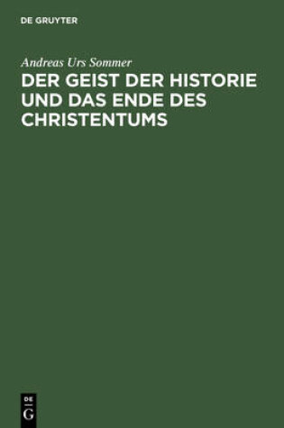 Cover of Geschichte Christentum Und Kritik Eine Untersuchung Zur "Waffengenossenschaft" Von Friedrich