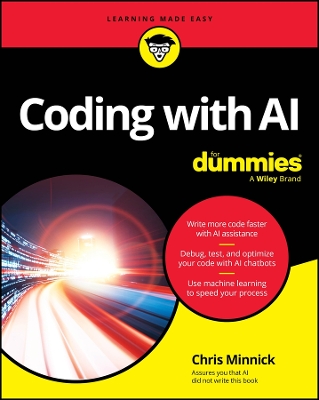 Book cover for Coding with AI For Dummies
