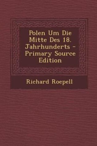 Cover of Polen Um Die Mitte Des 18. Jahrhunderts