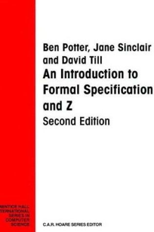 Cover of Introduction Formal Specification And Z