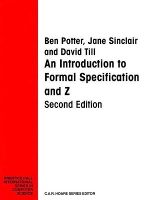 Book cover for Introduction Formal Specification And Z