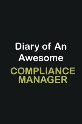 Cover of Diary of an awesome Compliance Manager