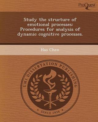 Book cover for Study the Structure of Emotional Processes: Procedures for Analysis of Dynamic Cognitive Processes