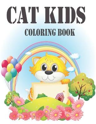 Book cover for Cat Kids Coloring Book