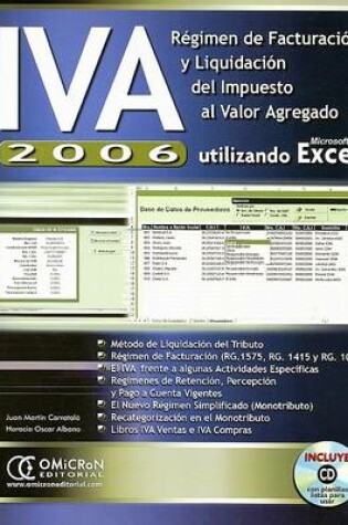 Cover of IVA 2006 Utilizando Microsoft Excel