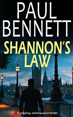 Book cover for SHANNON'S LAW a gripping, action-packed thriller