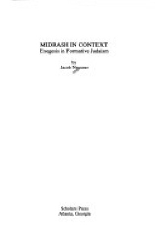 Cover of Midrash in Context